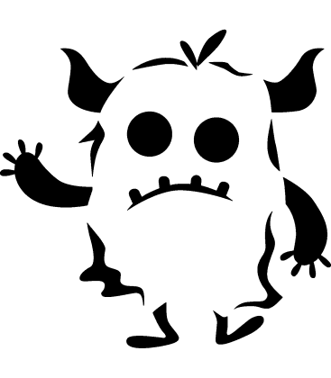 Merry Mike pumpkin stencil
