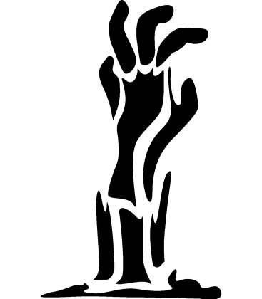 Morgue Monster pumpkin carving stencil