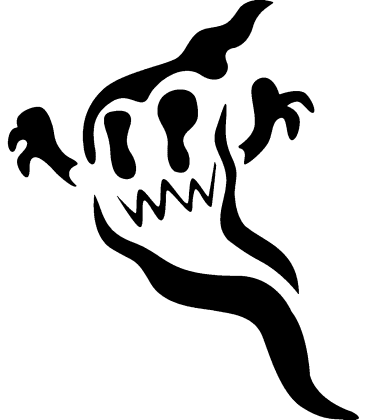 Spooky Specter pumpkin stencil